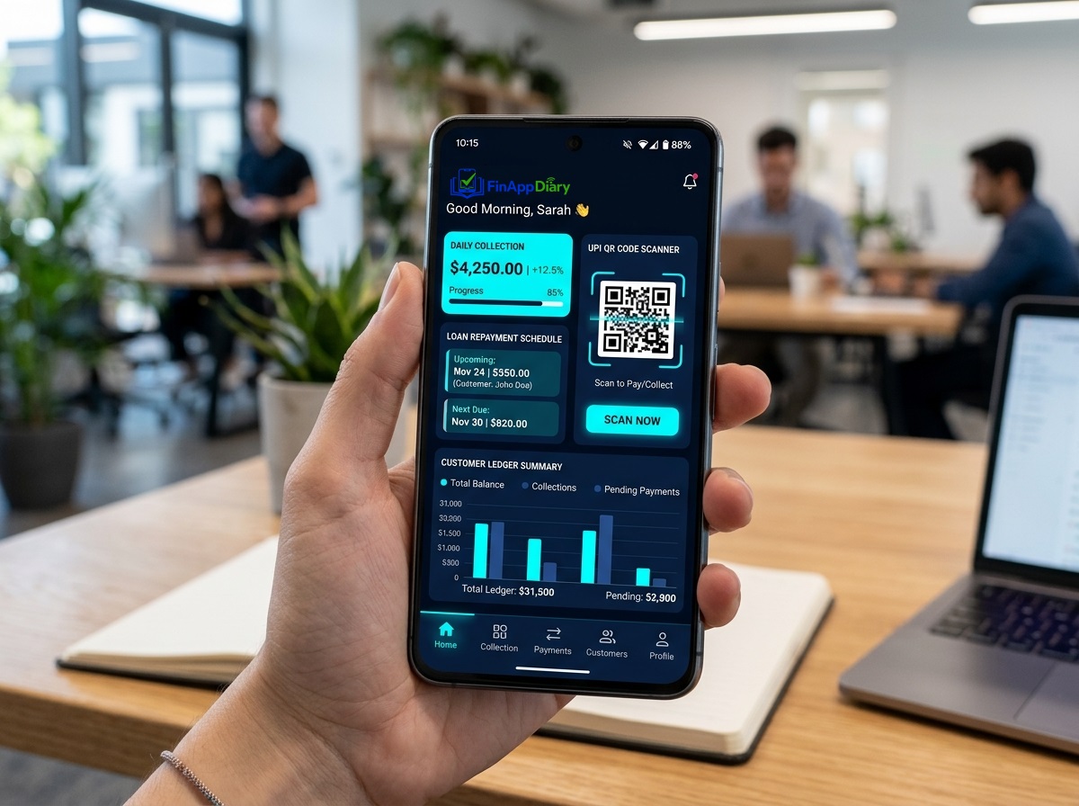 Finance Field Agent Mobile App Mockup